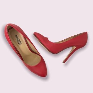 CHARLOTTE RUSSE Red Pumps.  (super Comfortable)